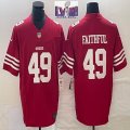 Nike San Francisco 49ers #49 The Faithful red Nike Scarlet Vapor F.U.S.E. Limited Jersey-BD 03