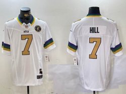 New Orleans Saints #7 Taysom Hill white fashion Nike Vapor F.U.S.E. Limited Jersey 03