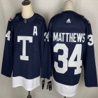 2022 Toronto Maple Leafs #34 Auston Matthews blue nhl Jerseys