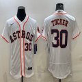 Nike Houston Astros #30 Kyle Tucker white Flexbase Authentic Collection Jersey