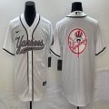 Nike New York Yankees blank white majestic baseball jerseys big logo -BD 02