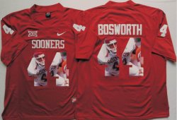 Oklahoma Sooners #44 Brian Bosworth red fashion college football jersey(1)