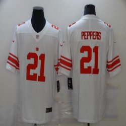 New York Giants #21 Jabrill Peppers Nike White Color Rush Limited Jersey 01