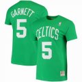 Boston Celtics #5 GARNETT green throwback NBA T-Shirts