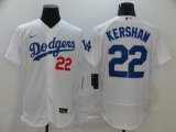 Nike Los Angeles Nike Dodgers #22 Clayton Kershaw white 2020 Away Official Authentic Player Jersey