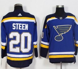 Adidas St. Louis Blues #20 Alexander Steen blue hockey Jerseys