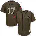 Toronto Blue Jays #17 Ryan Goins Canada logo Camo Stitched Baseball Jerseys