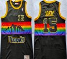 Denver Nuggets #15 Nikola Jokic black throwback nba basketball jerseys city version-XD