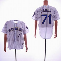 Milwaukee Brewers #71 Hader white mlb jersey