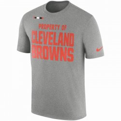 Men\'s Cleveland Browns Nike Heather Gray Sideline Property Of Facility T-Shirt