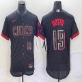 Nike Cincinnati Reds #19 Joey Votto black Flexbase Authentic Collection Jersey city blue-BD 04