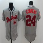 2016 Detroit Tigers #24 Miguel Cabrera gray red Flexbase Authentic Collection Jersey