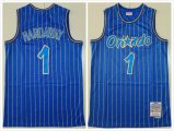 Orlando Magic #1 Penny Hardaway blue throwback nba basketball jersey-TY