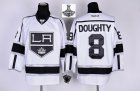 Los Angeles Kings 8 Drew Doughty White 2014 NHL champion Jersey