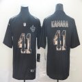 New Orleans Saints #41 Alvin Kamara Nike black Color Rush Limited Jersey Goddess Fashion Edition