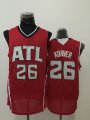 Atlanta Hawks #26 Kyle Korver red nba basketball jersey