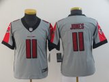 Youth Nike Atlanta Falcons #11 Julio Jone gray Color Rush Limited Jerseys Inverted version