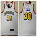 Nike Golden State Warriors #30 Stephen Curry white nba jersey-XD