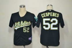 Oakland Athletics CESPEDES 52 black MLB Jerseys