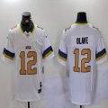 New Orleans Saints 12# Chris Olave white fashion Nike Vapor F.U.S.E. Limited Jersey