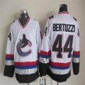 Vancouver Canucks #44 Todd Bertuzzi CCM white hockey jerseys