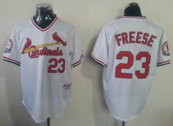 St Louis Cardinals FREESE 23# throwback white mlb jersey