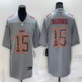 Nike Kansas City Chiefs #15 Patrick Mahomes gray Color Rush Limited Jerseys CDD-BD