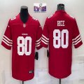 Nike 49ers #80 Jerry Rice Red Color Rush Limited Jersey-BD