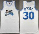 Men's Perc O'Cet #30 white Movie Basketball Jersey-XD