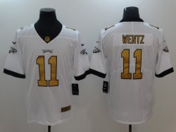 Nike Eagles #11 Carson Wentz white Color Rush Limited Jerseys