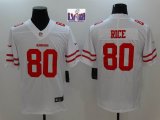 49ers #80 Rice Nike White Color Rush Limited Jersey