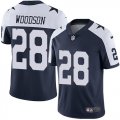 Custom Nike Dallas Cowboys #28 Darren Woodson white blue Color Rush Limited Jerseys