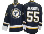 Reebok St. Louis Blues 55 Janssen Blue Third Jersey