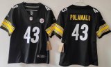 Youth Pittsburgh Steelers 43# Troy Polamalu black Nike Vapor F.U.S.E. Limited Jersey