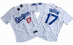 2024 World Series Champions Los Angeles Dodgers #17 Shohei Ohtani Flexbase Nike White Jersey