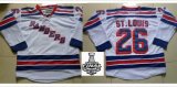 2014 stanley cup Rangers ST.LOUIS 26# white hockey jerseys