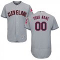 Custom Cleveland Indians gray Flexbase Authentic Collection Jersey