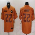 Nike Baltimore Ravens #22 Derrick Henry 2023 Brown Salute To Service Limited Jerseys