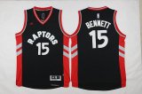 Toronto Raptor #15 Anthony Bennett Black Stitched NBA Jersey