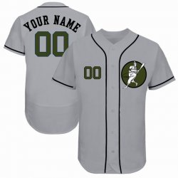 Custom Houston Astros gray Flexbase baseball jerseys(2)