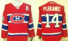 Montreal Canadiens #14 Tomas Plekanec red NHL hockey jerseys A patch