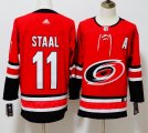 Adidas Carolina Hurricanes #11 Jordan Staal Red Hockey Jerseys