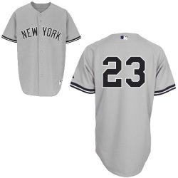 New York Yankees 23 Don Mattingly grey MLB Jersey