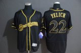 Milwaukee Brewers #22 Christian Yelich black Flexbase Authentic Collection Jersey