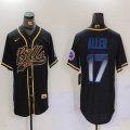 Buffalo Bills 17# Josh Allen black nike baseball jerseys Joint name-BD 02