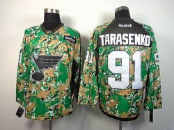 reebok St Louis Blues #91 TARASENKO green camo nhl hockey Jerseys