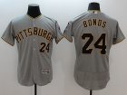 2016 Pittsburgh Pirates #24 Barry Bonds gray elite baseball jersey