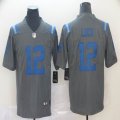 Indianapolis Colts 12 Andrew Luck Nike gray Color Rush Limited Jersey Reverse version