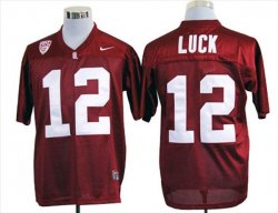 Stanford Cardinals #12 Andrew luck red football jersey