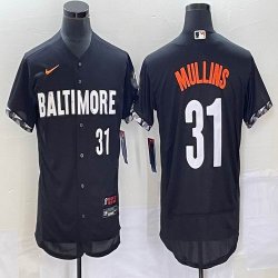 Nike Baltimore Orioles #31 Cedric Mullins black Flexbase Authentic Collection Jersey city blue-BD 02